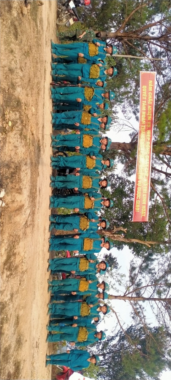 Diễn tập chiến đấu trong khu vực phòng thủ xã Bản Díu, huyện Xín Mần